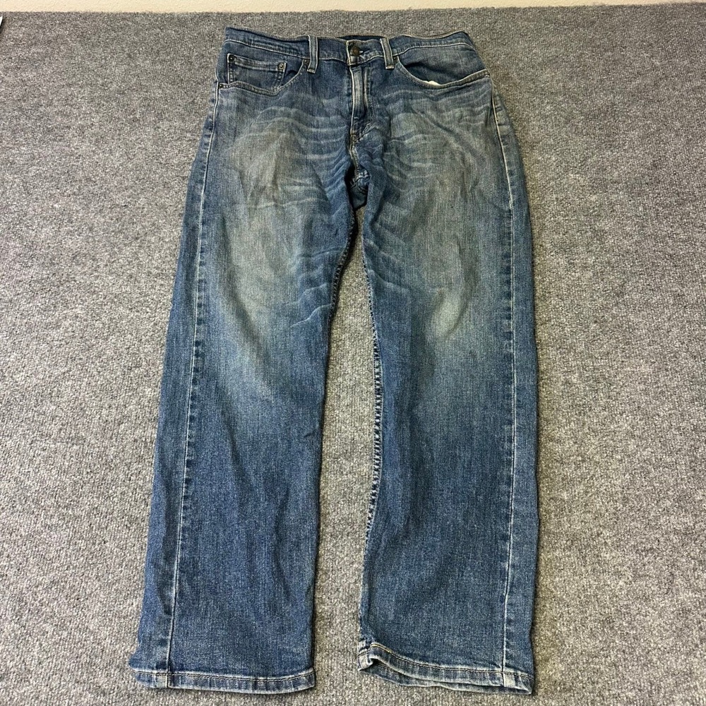 Levi's Jeans Mens Size 34 Blue 505 Regular Fit Straight Leg Medium Wash Denim